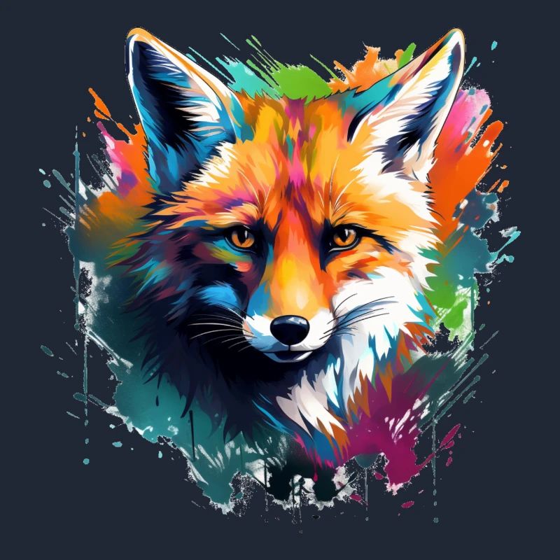 Renard aquarelle, Fox