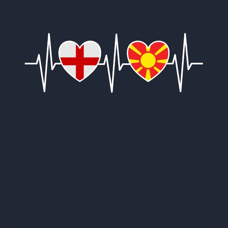 Drapeaux du drapeau macédonien de l’Angleterre et de la Macédoine