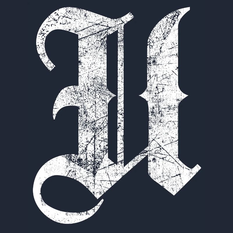 Tshirt alphabet initial U