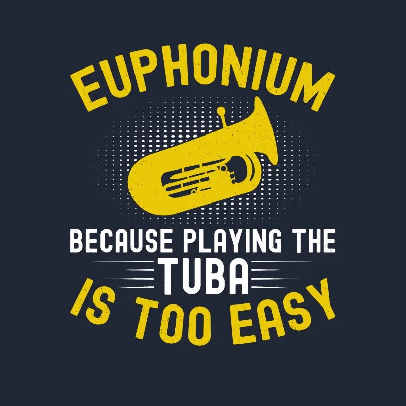 Deep brass marching baritone euphonium