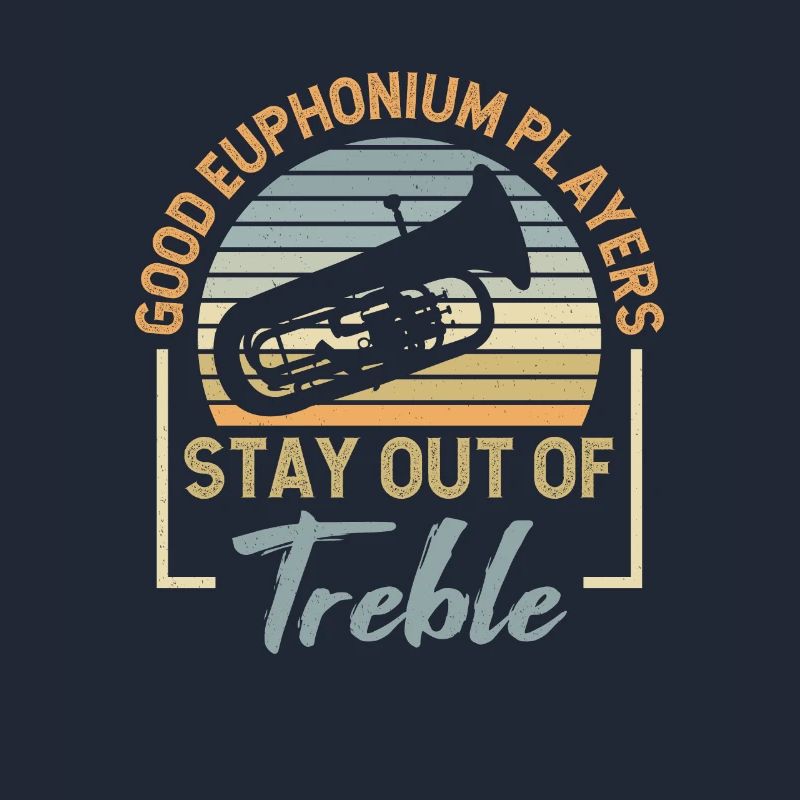 Deep brass marching baritone euphonium