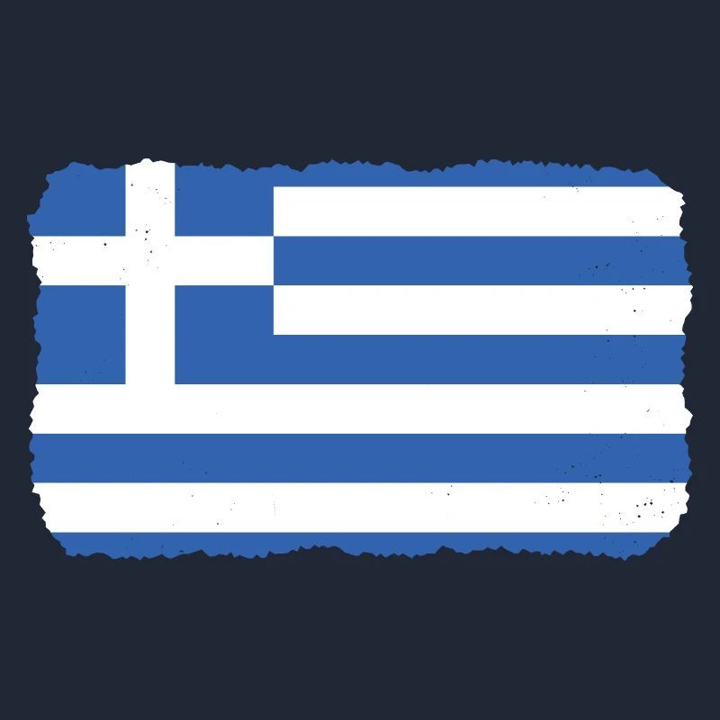 Drapeau de la Grèce Hellas Athènes Drapeau de la Grèce