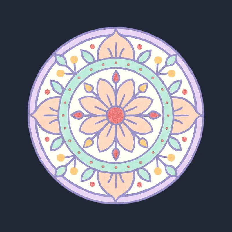 Mandala à effet risographe