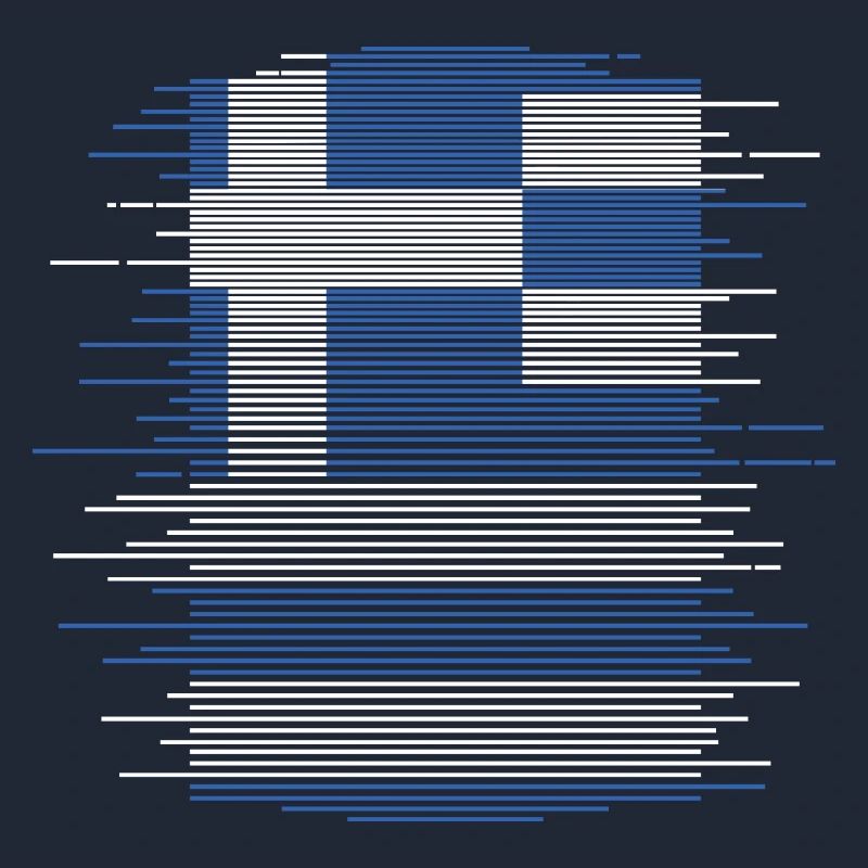 Drapeau de la Grèce Hellas Athènes Drapeau de la Grèce