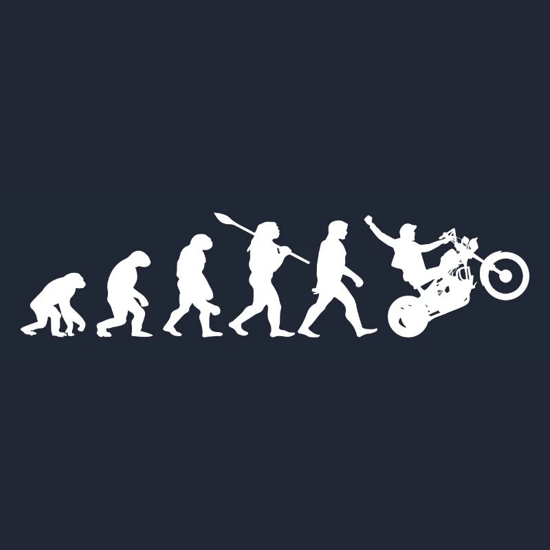 Motorrad Biker Evolution Motorradfahrer