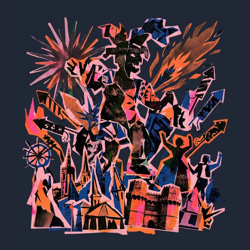 Fallas De Valencia Risographie