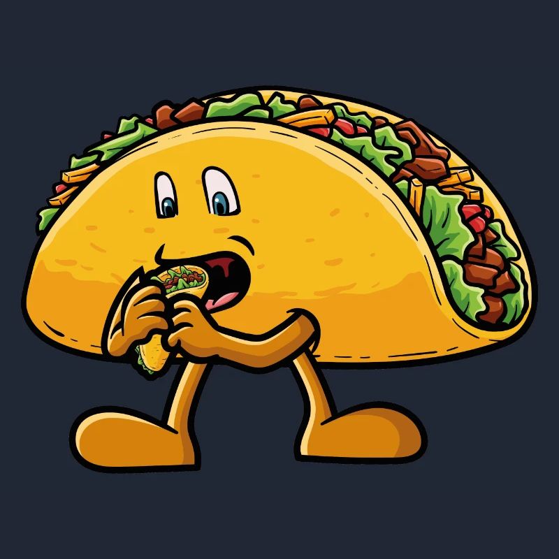 Taco eats a taco