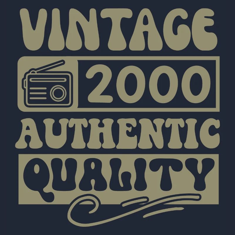 Authentic 2000 Vintage 2000 - Vintage 2000 Retro