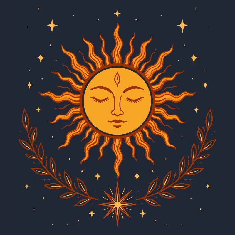 Midsummer Sun – Boho Symbol