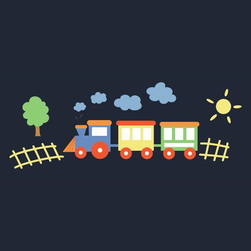 Zug Mit Waggons