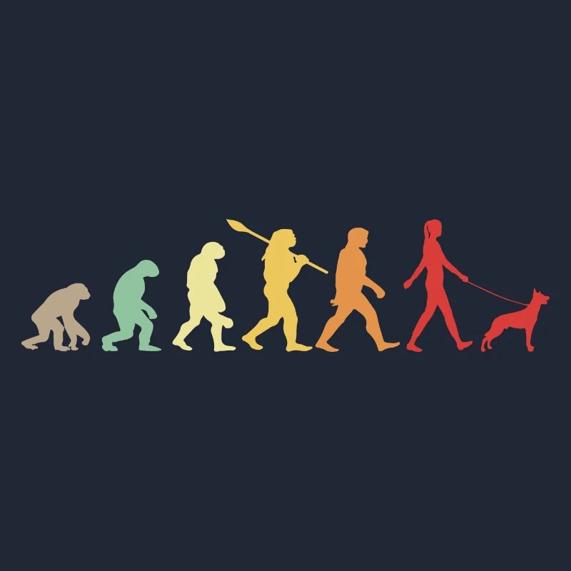 Evolution Funny Belgian Shepherd Dog Malinois