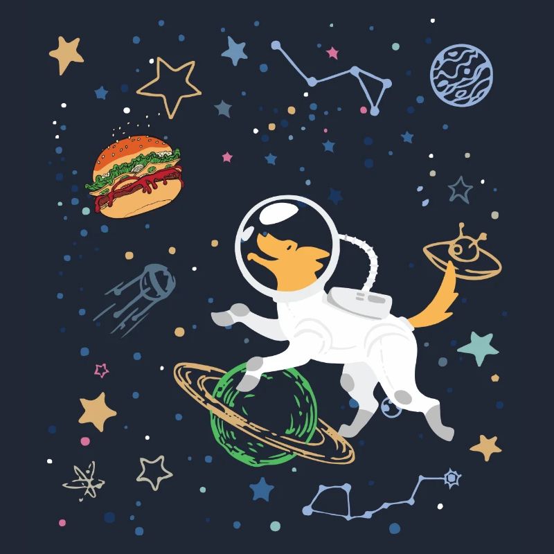 Space Explorer mit Astronaut Fox