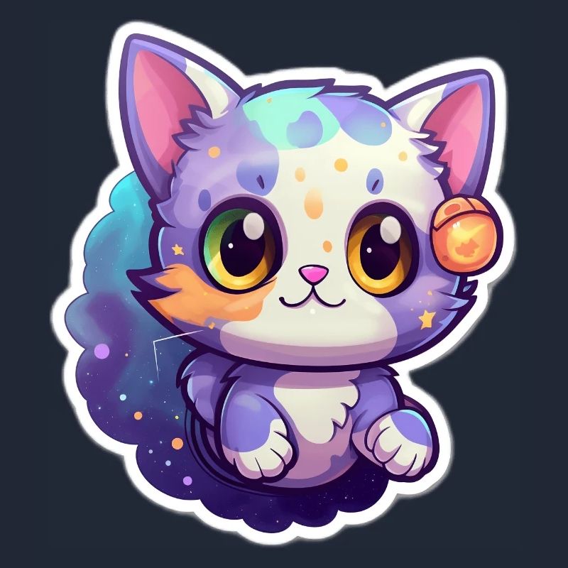 Un mignon chat de l’espace
