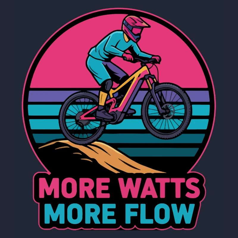 Retro E-MTB Sunset Plus de Watts Plus de Débit