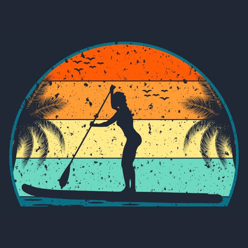 Retro Paddle Board Surf Paddle Surf Paddle Surf Surf