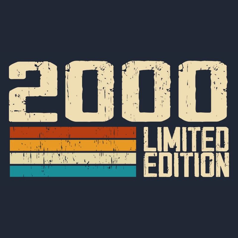 Né en 2000 - Vintage 2000 Anniversaire Rétro