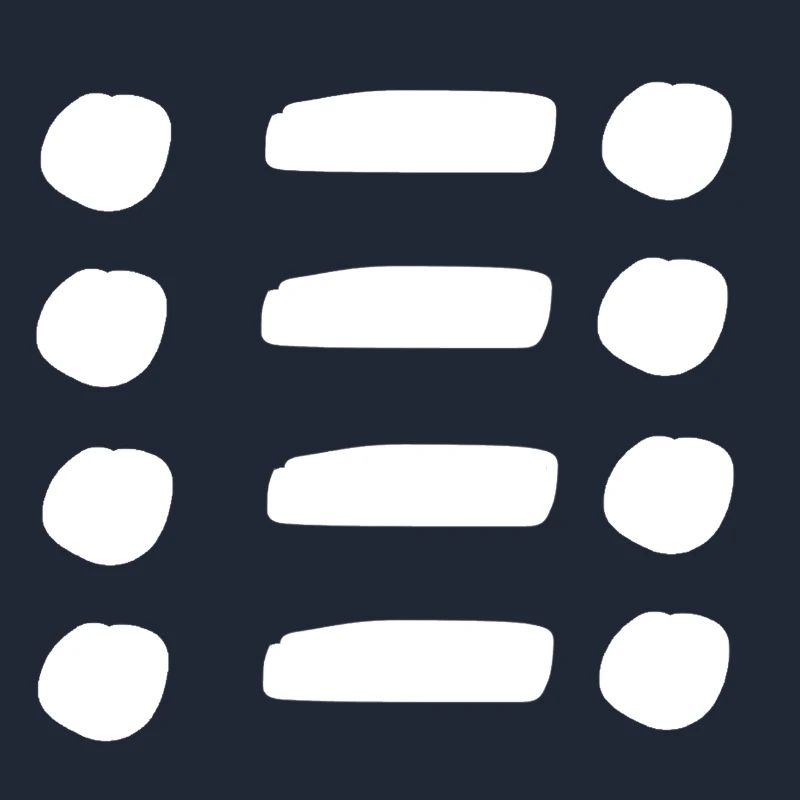 Ligne, points, point, forme, symbole