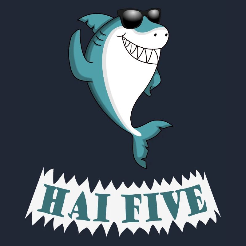 Haifisch High Five oder in dem Fall: HAI FIVE!