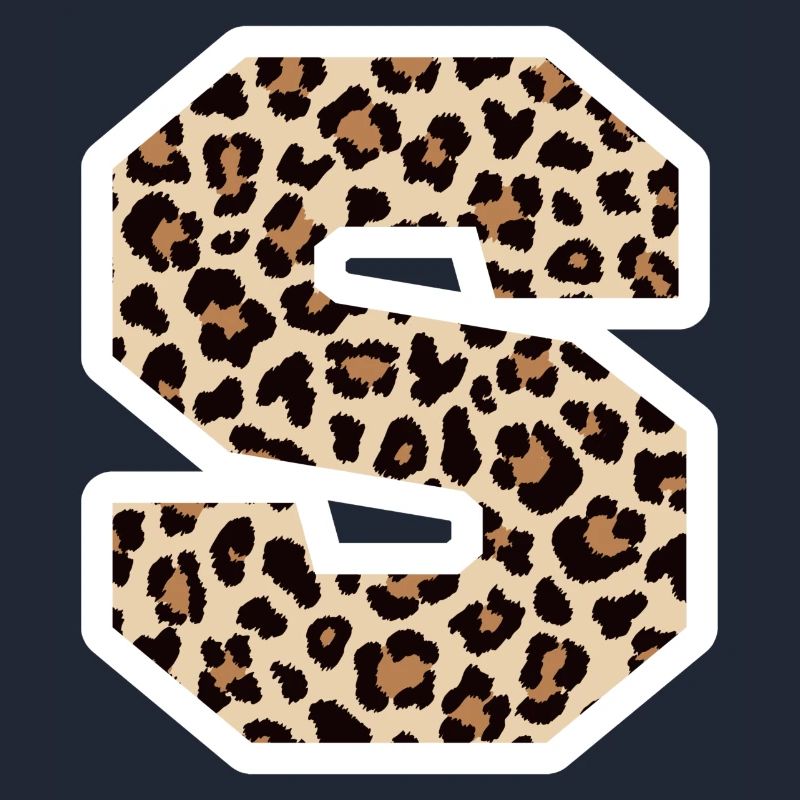 Letter S Leopard Pattern - Birthday Gift Idea
