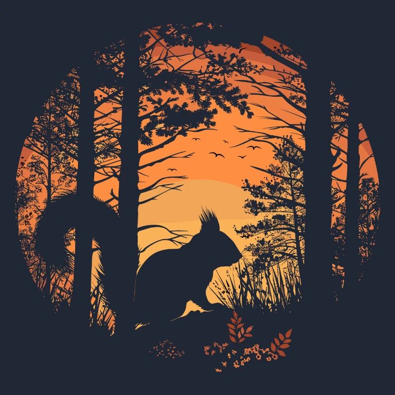 Eichhörnchen Wald Baumhörnchen Hörnchen