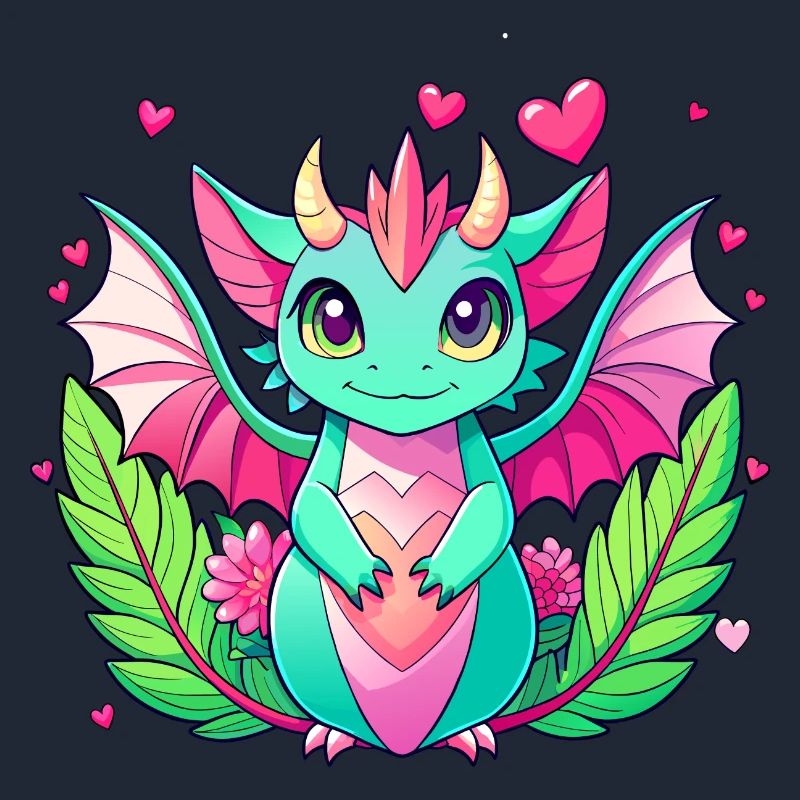 Farbenfroher Drache
