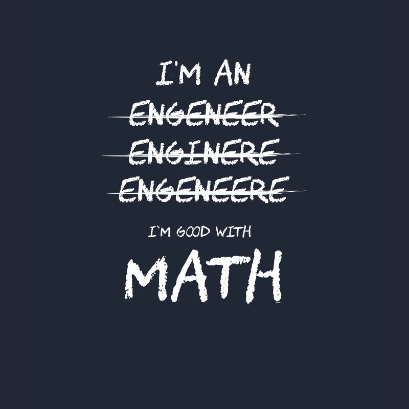 Ich bin gut mit Math Engineer Science Nerd Geschenk