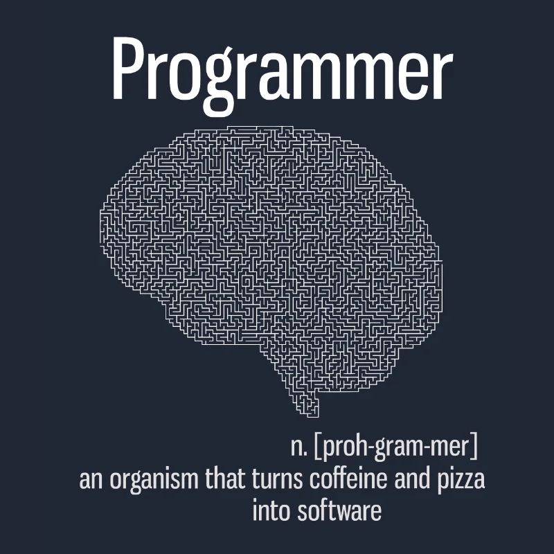 programmer brain pc informatik definition pizza lo