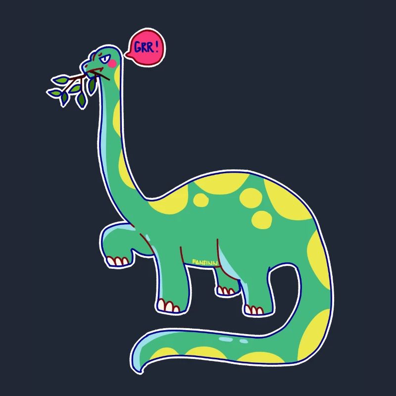 Dinosaurier hat schlechte Laune