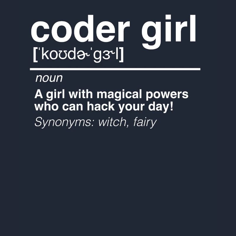 Coder Girl Software Developer Engineer Gift
