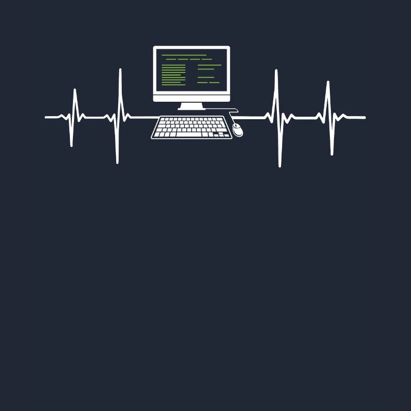 Programmer EKG Heartbeat Computer Desktop