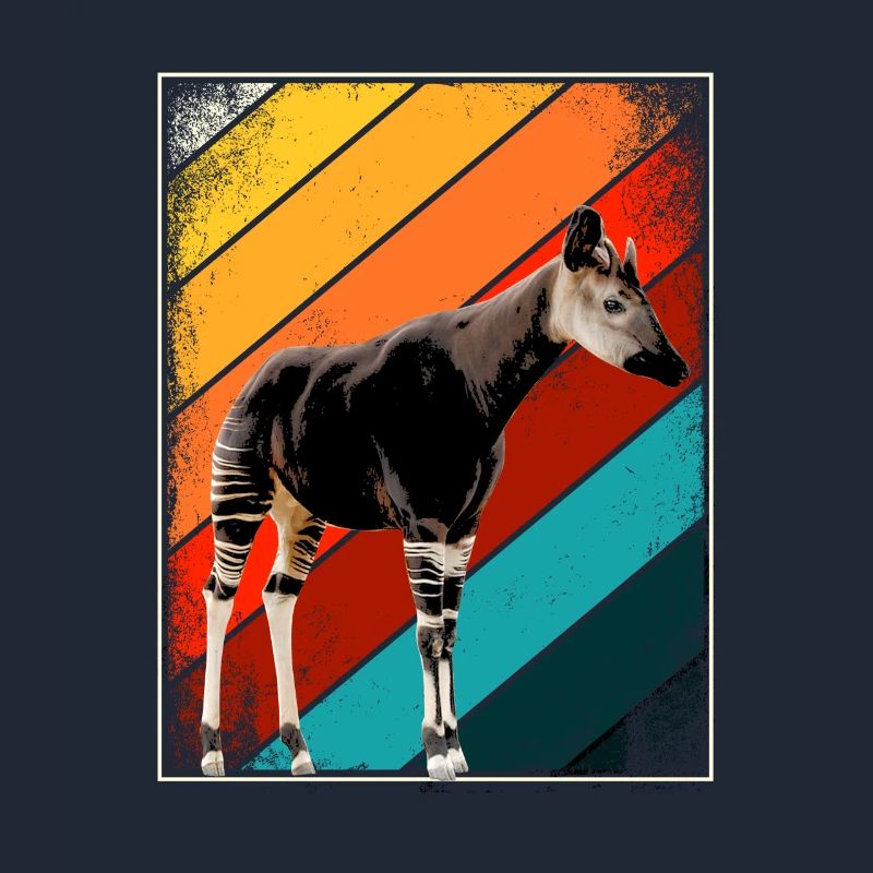 Okapi Retro Geschenk