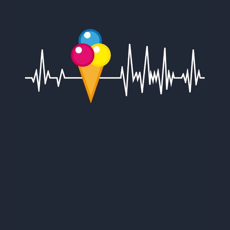 Eiswaffel Herzschlag Eis Eiscreme Eisdiele