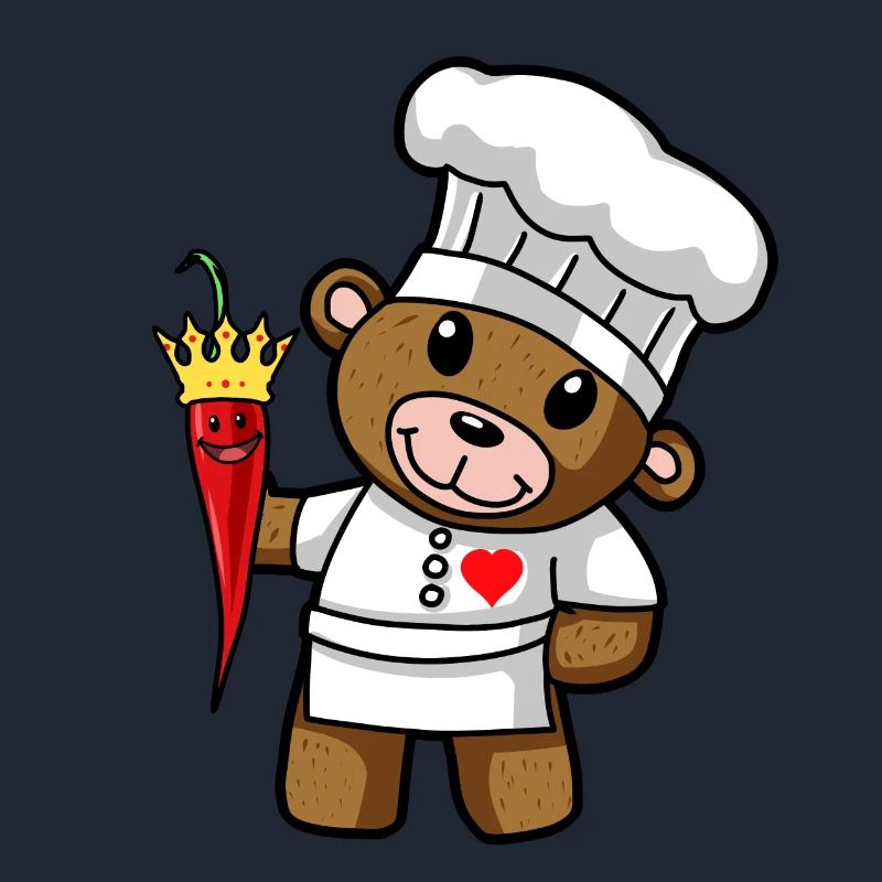 Teddy Bear Hot Chilli Chef Restaurant Kitchen.