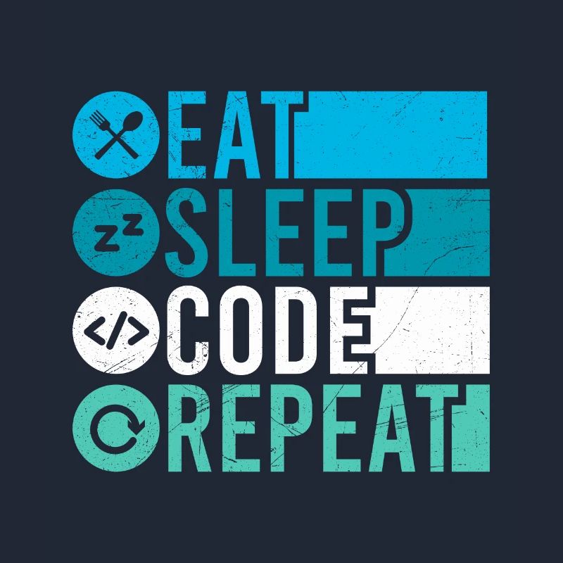 Eat Sleep Code Repeat Programmer Software