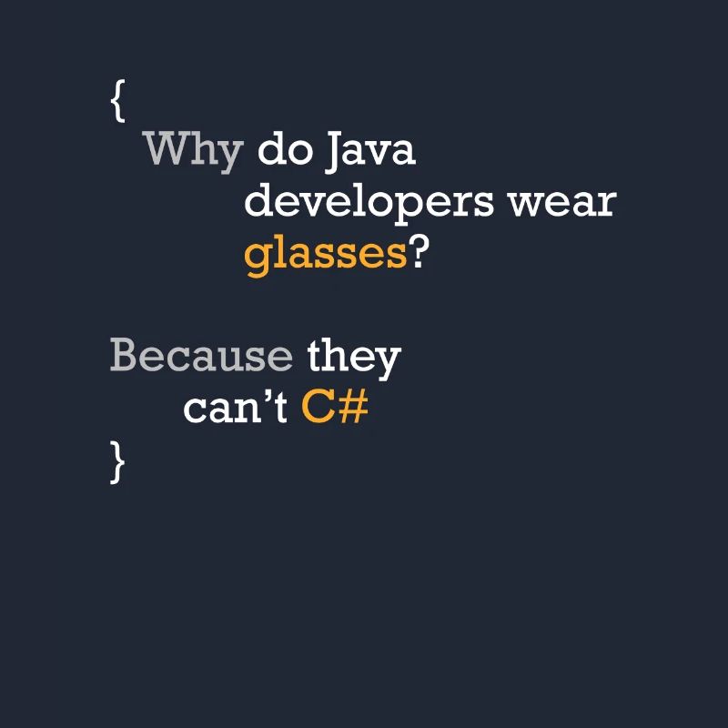 C# Code Joke Programmer Hacker C Sharp Coder