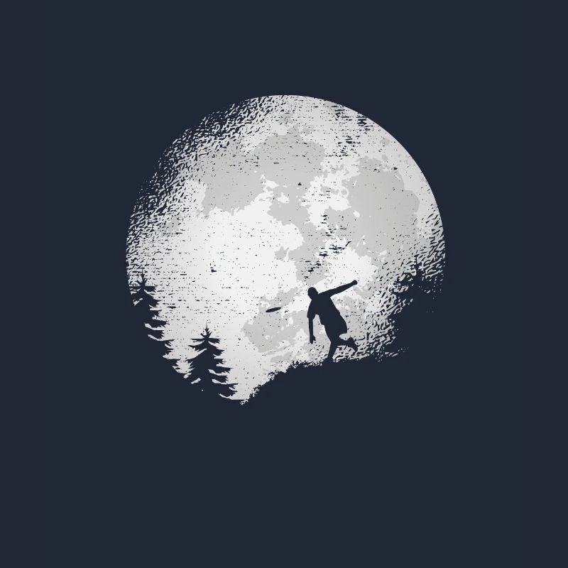 Disc Golf Flying Disc Disc Golfer Gift Full Moon