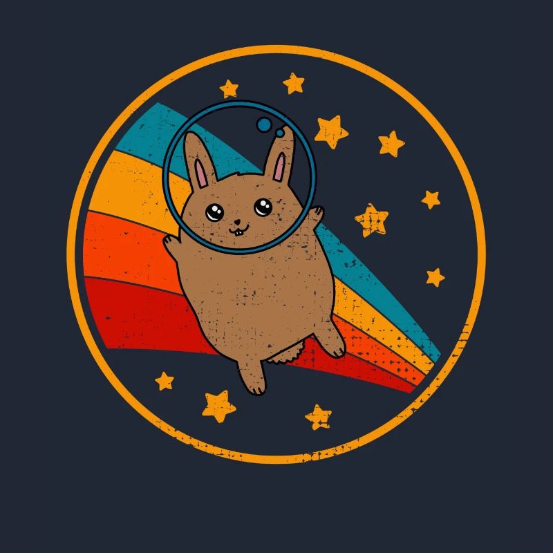 Lapin géant flamand dans l’espace