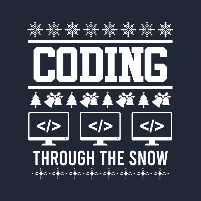 Coder Ugly Christmas Noël Coding through