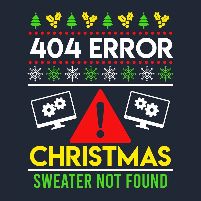 404 Error Ugly Chritsmas Coder Coder Coder