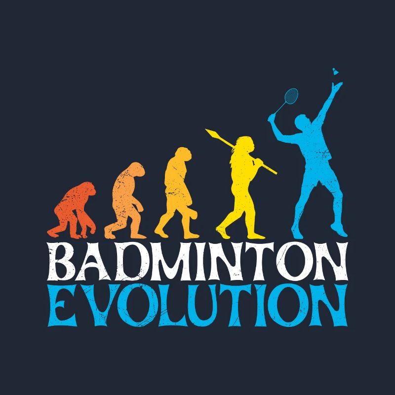 Badminton Evolution Monkey Badminton Player
