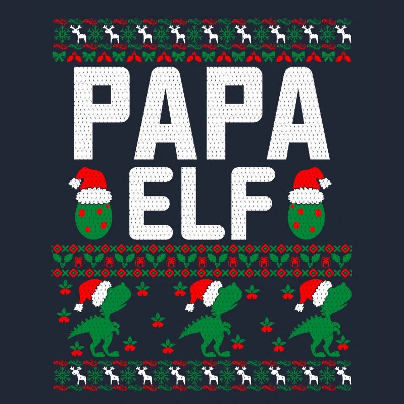 Papa Elf hässlicher Weihnachtspullover