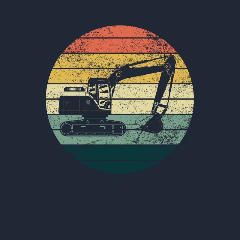 Bagger Baggerfahrer Baggern Baustelle Straßenbau