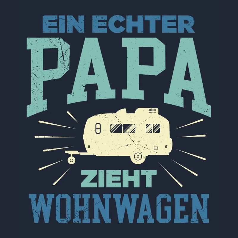 A real dad pulls caravan camper caravan