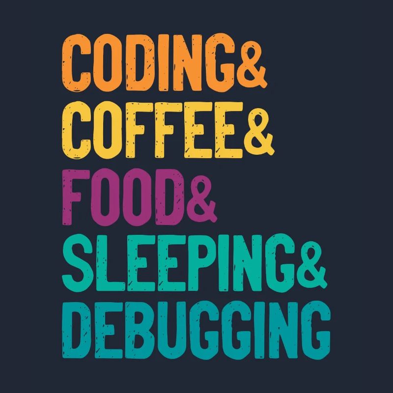 Coding Coffee Food Sleeping Debbuging Programmer C