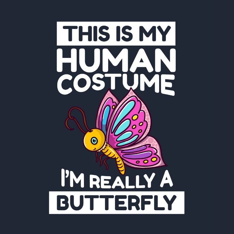C’est mon costume humain, je suis vraiment un papillon