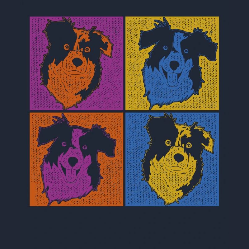Aussie Hunde Geschenk Pop Art Australian Shepherd