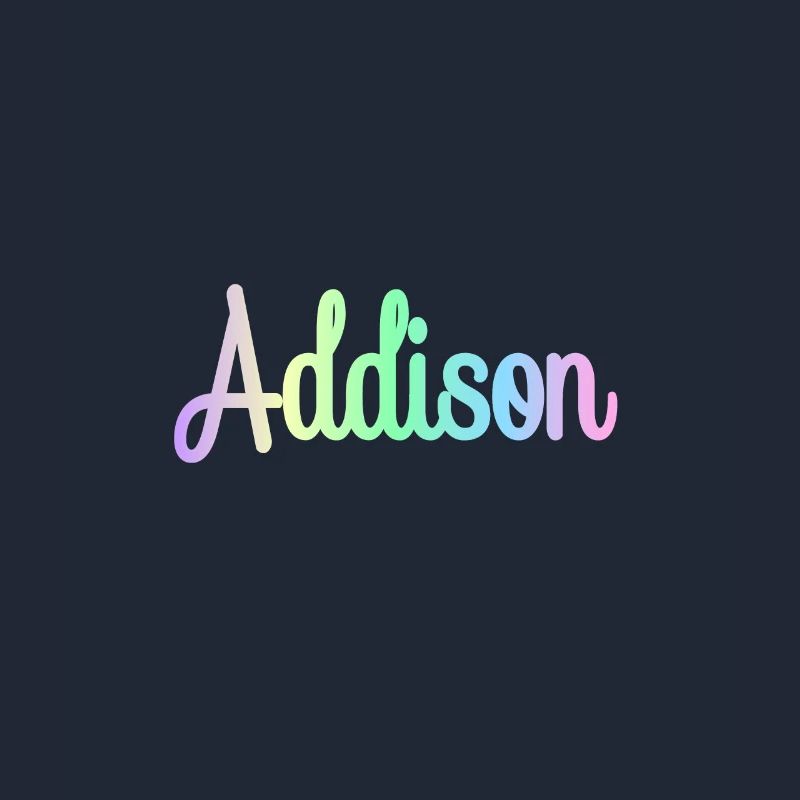 ADDISON Rainbow Cursive minimaliste