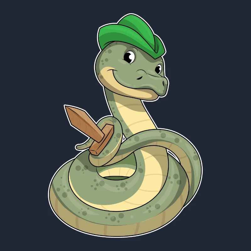 Serpent avec épée