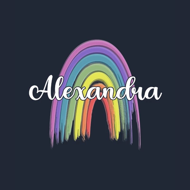 ALEXANDRA Arc-en-ciel Cursive