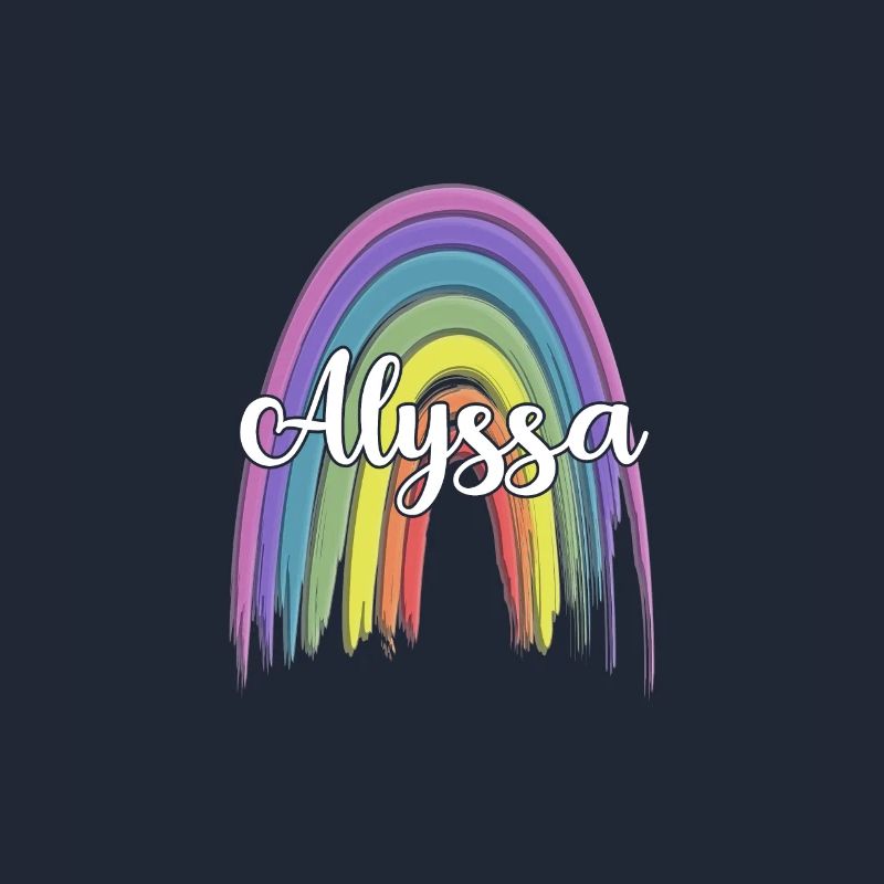 ALYSSA Rainbow Cursive